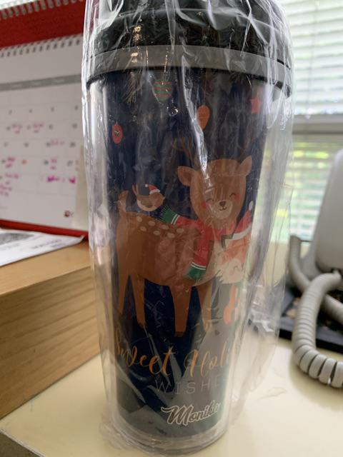 Botol Minum Tumbler Minuman Motif Natal Christmas Gift Hadiah Souvenir