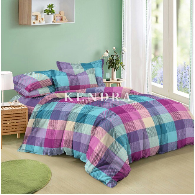Sprei Kendra King Size UK. 180 x 200 Paddington / Spectra / Tetris / New Hampton