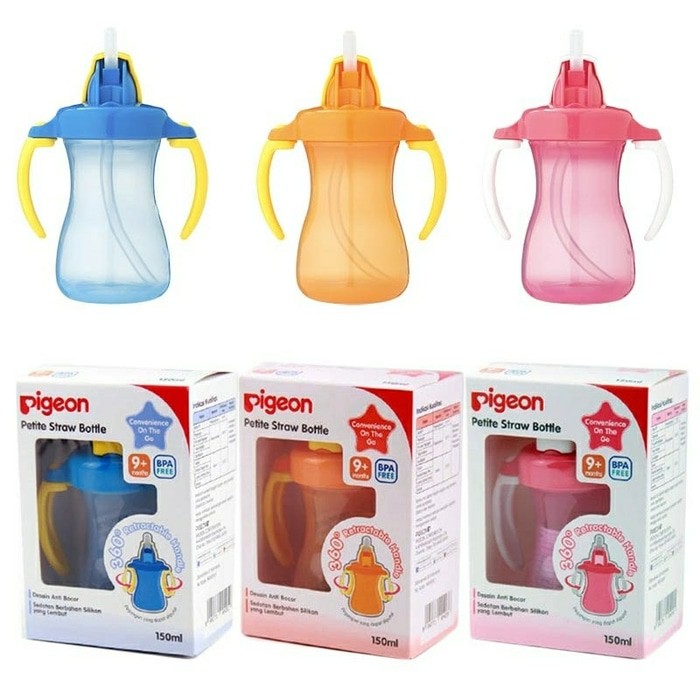 Jual PIGEON PETITE STRAW BOTTLE botol minum Indonesia|Shopee Indonesia