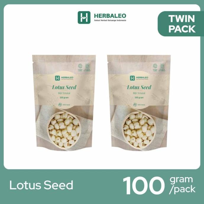 

PROMO TWINPACK - HERBALEO LOTUS SEEDS 100 GRAM ( BIJI TERATAI ) SALE