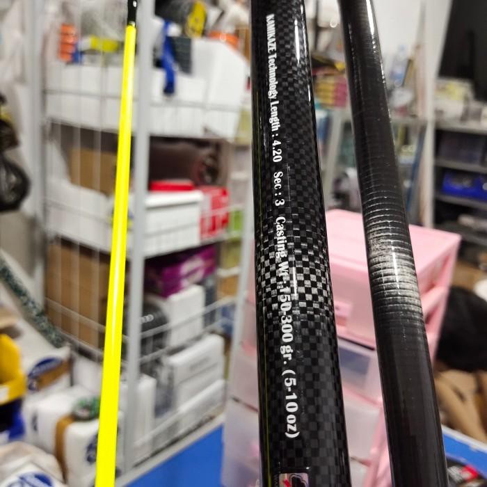 alat pancing mantul habis joran kamikaze tanakom pilihan 390 atau 420 joran sambung 3 - 420