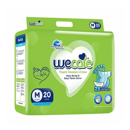 WECARE Adult Diapers M 20 - Popok Diaper Dewasa