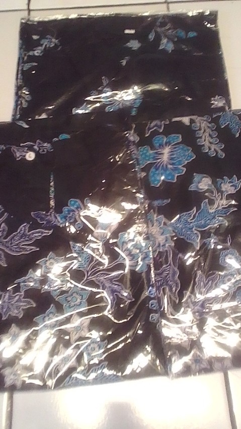 Batik Couple Keluarga Sania Ruffle Ori Ndoro Jowi Dnt Sakura Biru