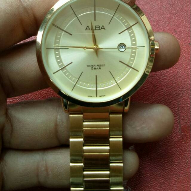 Jam Tangan ALBA Quartz Warna gold