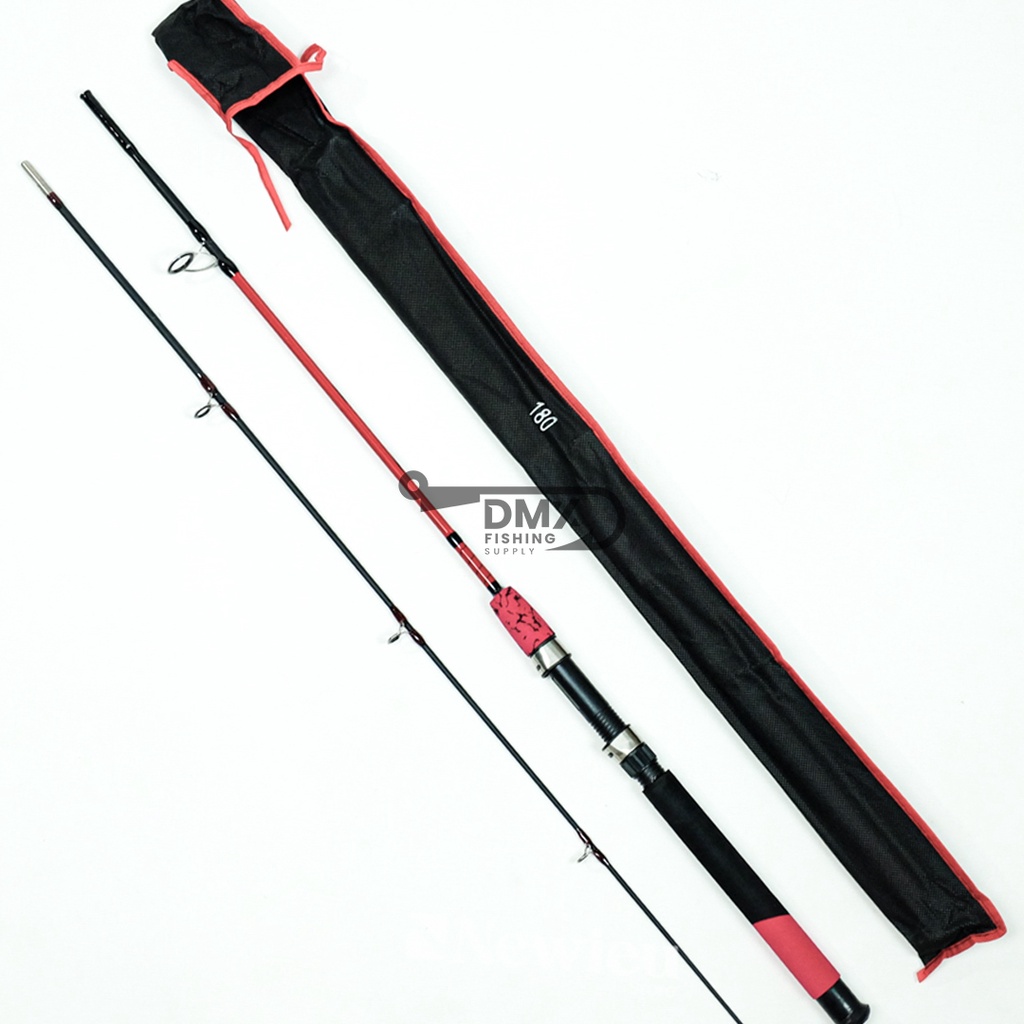 Joran Pancing Fiber Solid Elito Mental Ukuran 165 180 Cm Model Sambung 2 Fuji 17lb 20lb