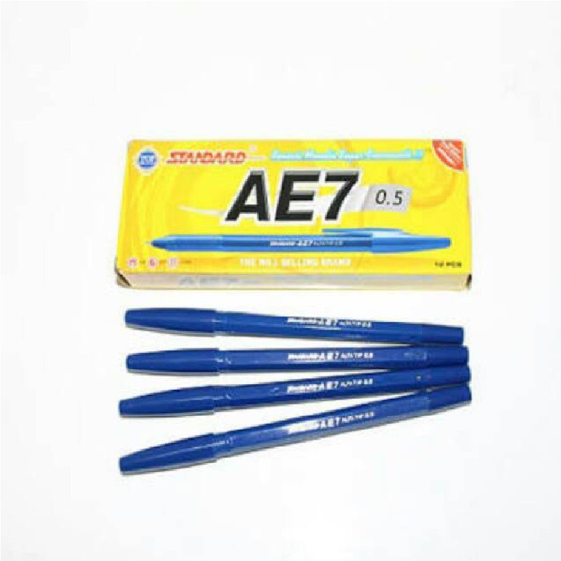 

Pulpen standard AE7 0,5mm Hitam/Biru