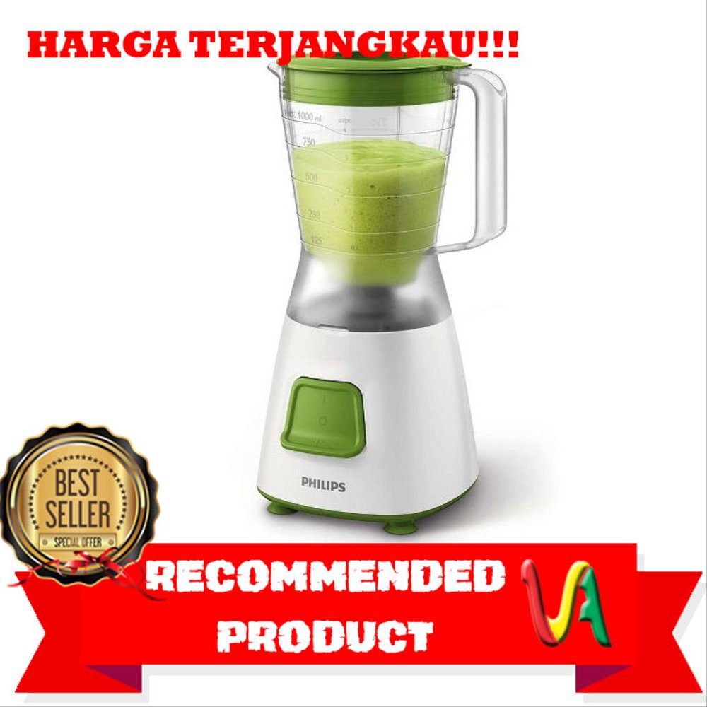 PHILIPS Blender Plastik 1.25 Liter HR2057 - Hijau - Blender Philips - Blender Murah Original -