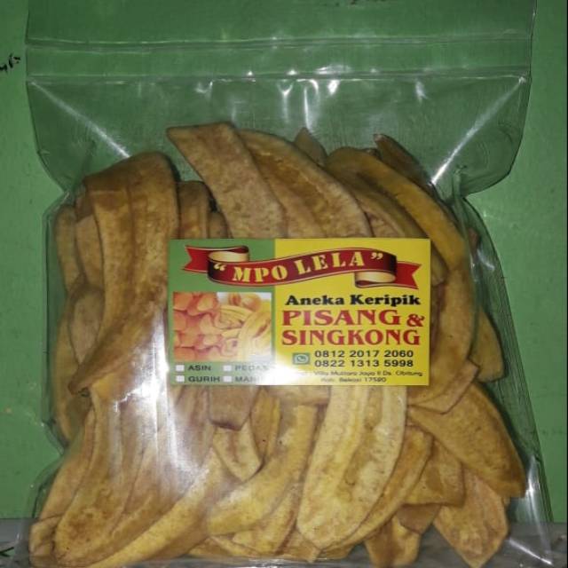 

Keripik pisang asin enak renyah