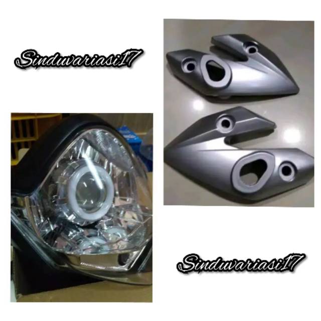 Lampu Proji Vixion Old + Kupingan Vixion Old Reflektor Proji Vixion Old + Kupingan Vixion Old