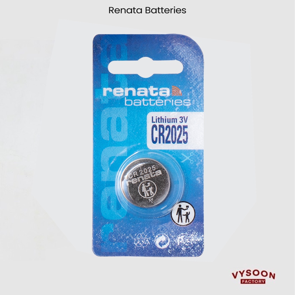 Baterai Battery Batre Jam Renata 2025 CR2025 CR 2025 Original Swiss