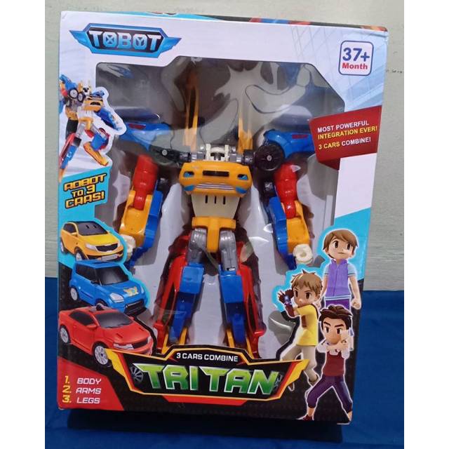Mainan Anak -Tobot Tritan XYZ 3 Cars Combine