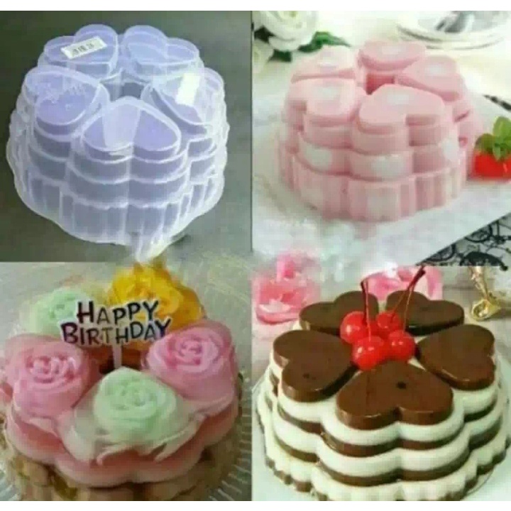 Cetakan Puding Love Valentine/Cetakan Agar Karakter/Cetakan Jelly