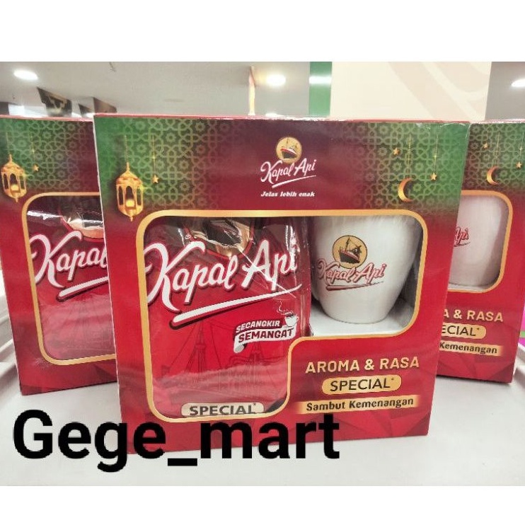 

terlaris !!termurah dan double promo !!kopi kapal api special merah 380gr gratis mug cantik ..