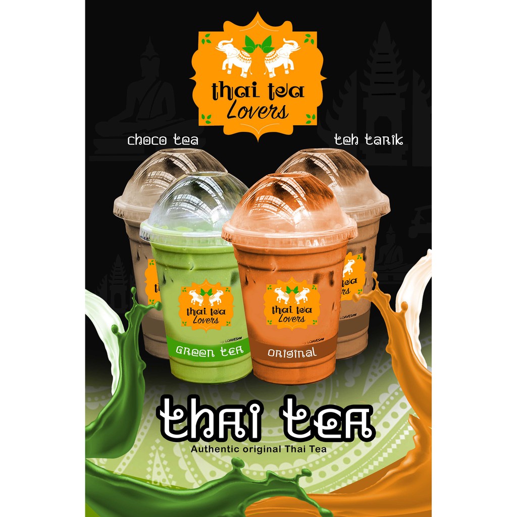 Jual Spanduk Cetak Spanduk Spanduk Thai Tea Shopee Indonesia 5592