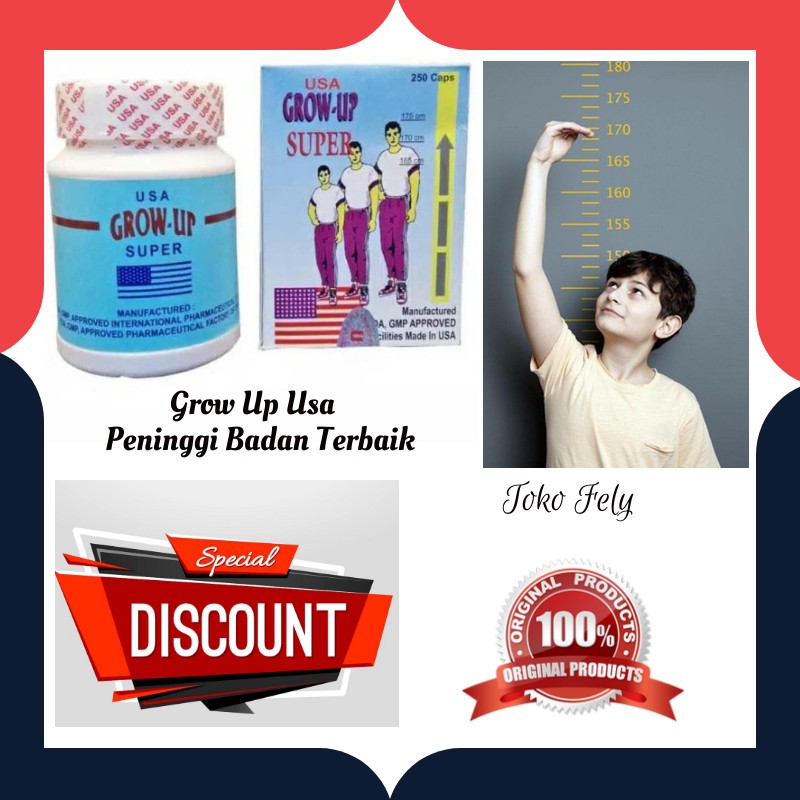 Grow Up Super Grow Up USA Obat Peninggi Badan Super Cepat Alami