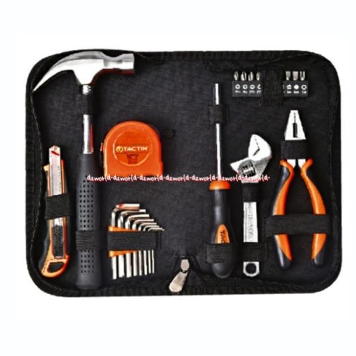 Tactix Hand Tool Set 24Pcs Set Perkakas Obeng Tang Palu Pisau Carter Meteran Taxtic Handtool Screwdriver Screw Driver Taktik