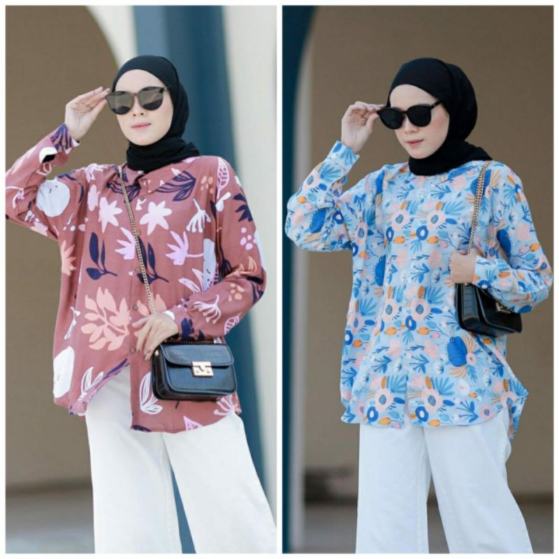 Kemeja Rayon - Nara Shirt Oversize Pattern XXL (PART 1) - LD 120CM