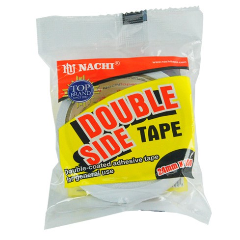 Double Tape Nachi 24mm Lakban Selotip Plakban Isolasi Solasi 1 Inchi