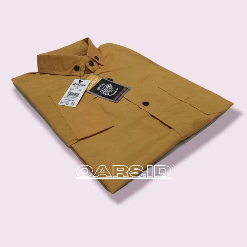 kemeja pria polos lengan panjang slimfit kuning mustard kunyit jumbo kasual merah maroon hitam tosca navy hijau army