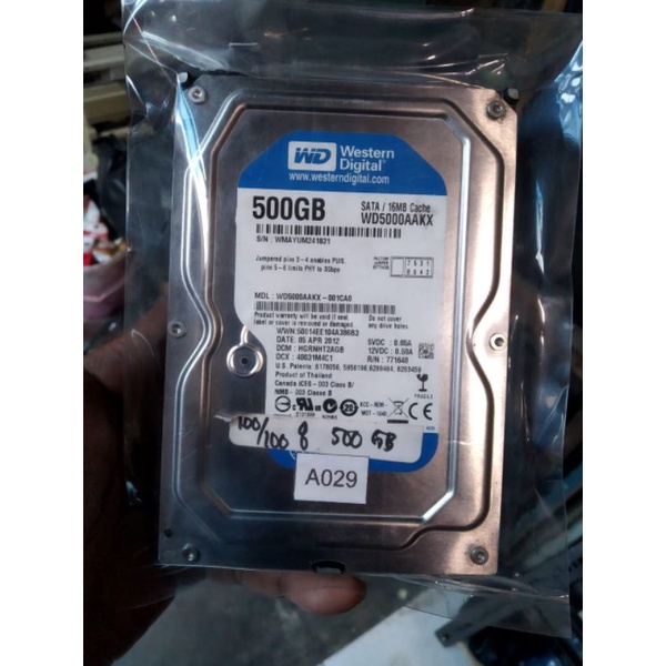 Hdd Hardisk internal PC komputer 160GB, 320GB, 500GB, 1TB, 2TB &lt;100%