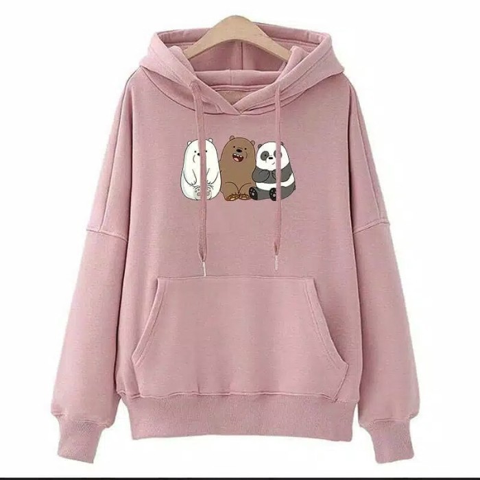 Panda Lucu Sweater Hoodie / arn grosir / Wanita Murah Trendy-2