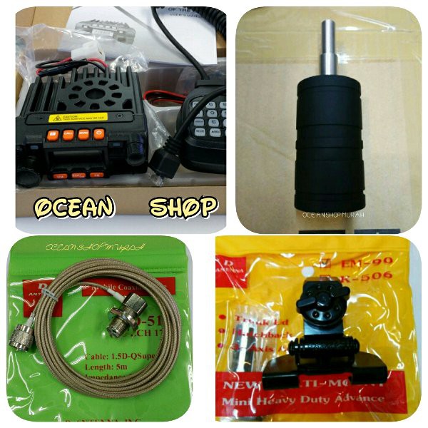 PAKET RIG MOBIL MINI 8900 DUAL BAND STANBY PLUS ANTENA LARSEN MODIF BONGGOL BESAR COIL ATAU LODING