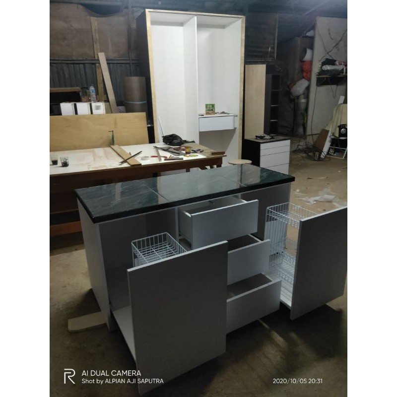 kitchen set , rak piring, meja dapur