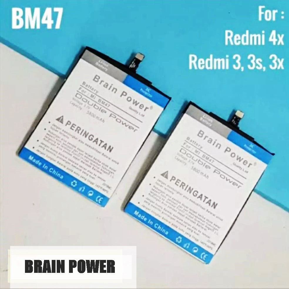 COD Battery Xiaomi BM47 - Baterai Batre Xiaomi Redmi 4x Redmi 3 / 3S 3pro BM 47 Double Power 2ic