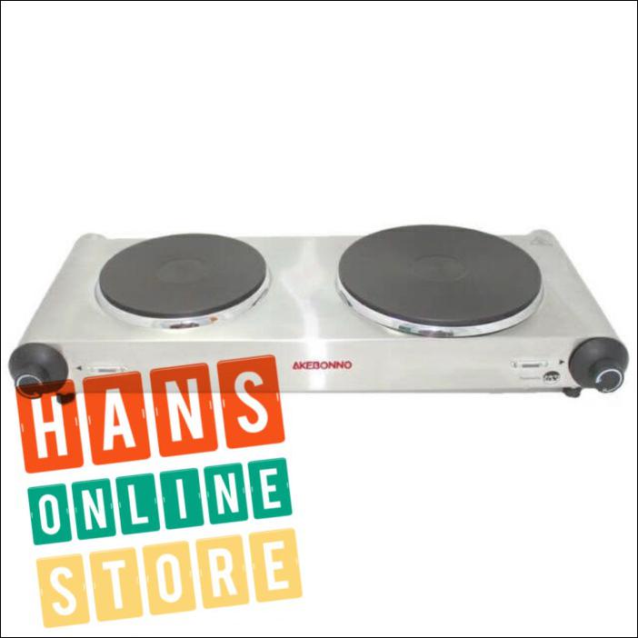 AKEBONNO MSP-3201 KOMPOR LISTRIK 2 TUNGKU - SILVER