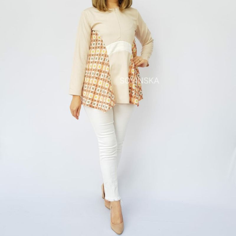 Atasan Batik J 16 Cream