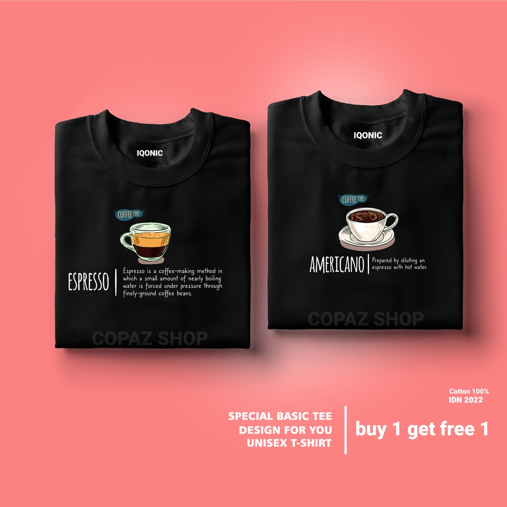 ( PROMO COD ) BROTHER STORE / Kaos Distro Pria / Kaos Distro100% Catoon Combed 30s / Articel Coffee Type