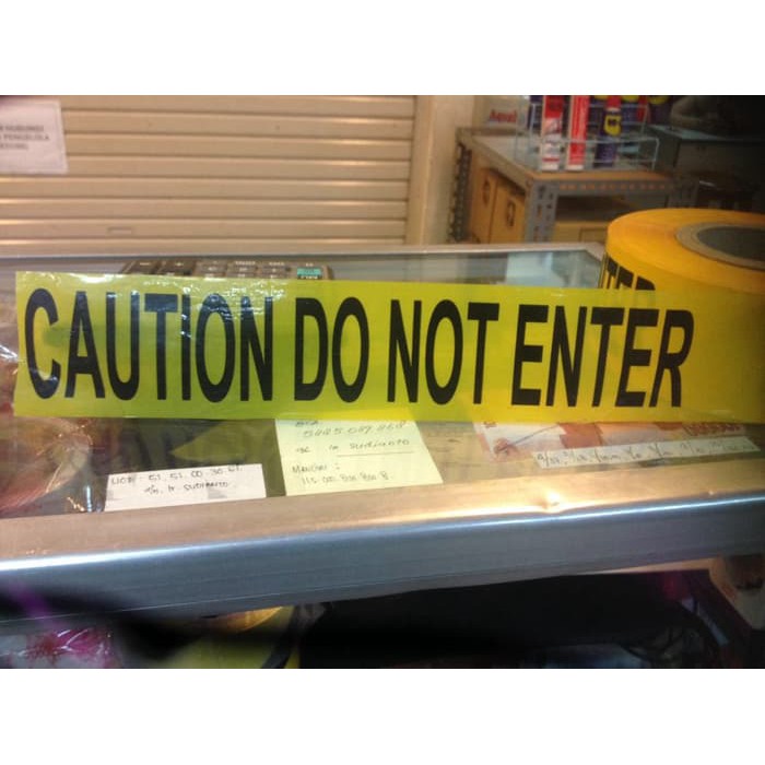 

Kuy Beli !! Pembatas Police Line Tulisan Do Not Enter Ukuran 3"X 300m