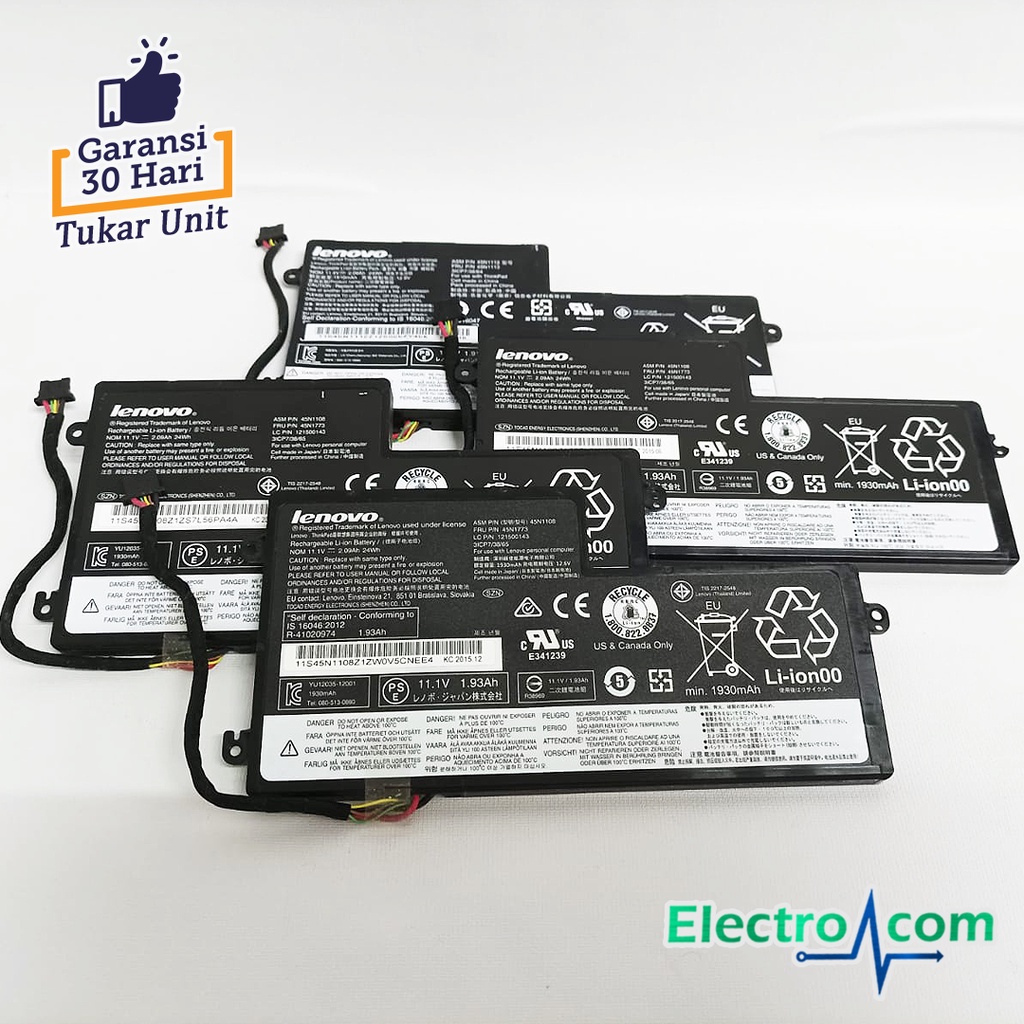 Battery / Batre ORIGINAL Internal Lenovo Thinkpad X240 X250 X260 X270 T450 T460