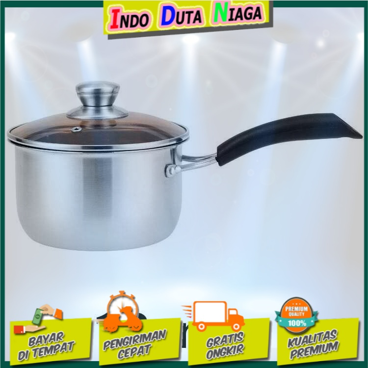 LMETJMA Panci Masak Soup Pot Stainless Steel 18cm - KC0406