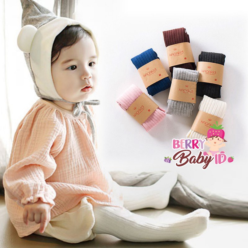 YooBerry Legging Celana Tutup Kaki Bayi Balita Pantyhose Katun Polos Antislip Berry Mart