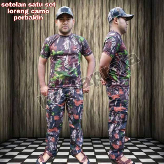 Setelan Camo Perbakin Satu Set