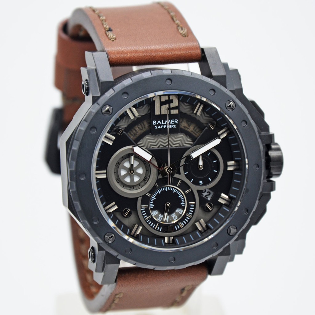 Balmer B-7935M Black Brown Original. Water Resist, Garansi 1 thn