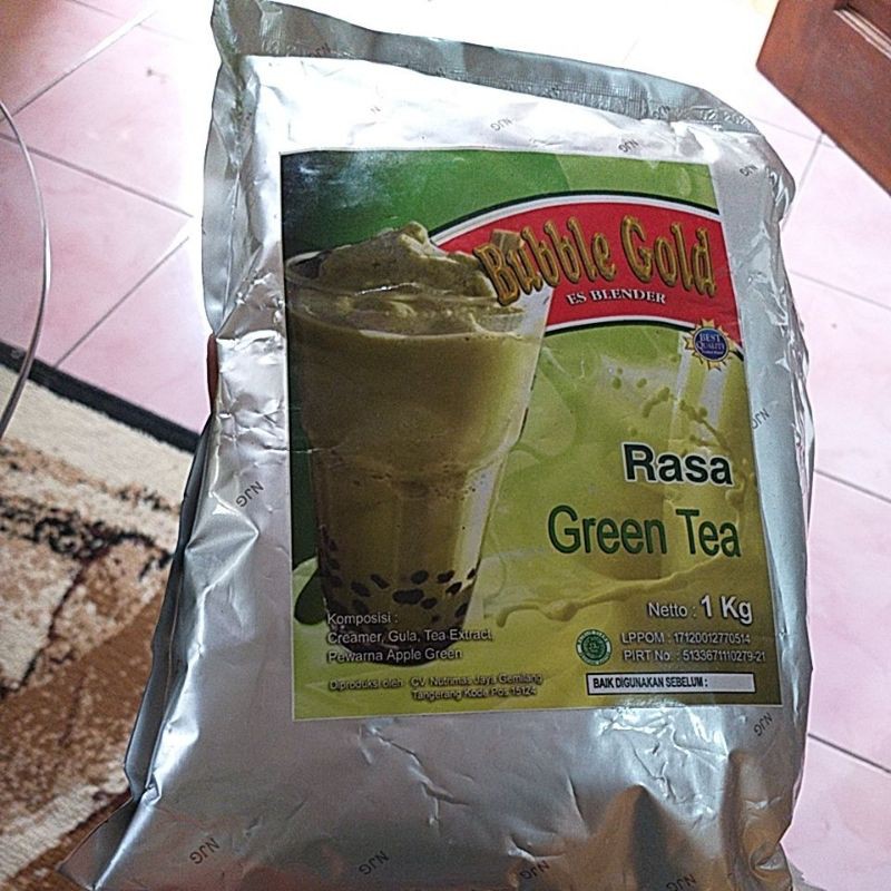 

powder greentea 1kg bubble gold