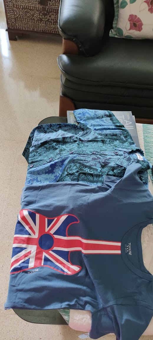 ( 6 - 12 Tahun ) Torio Smart Casual Blue Batik Shirt - Kemeja Batik Anak Laki-laki