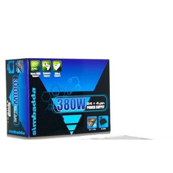 KOTAK POWER SUPPLY SIMBADDA MURAH RUMAH KANTOR PSU 380W ORIGINAL