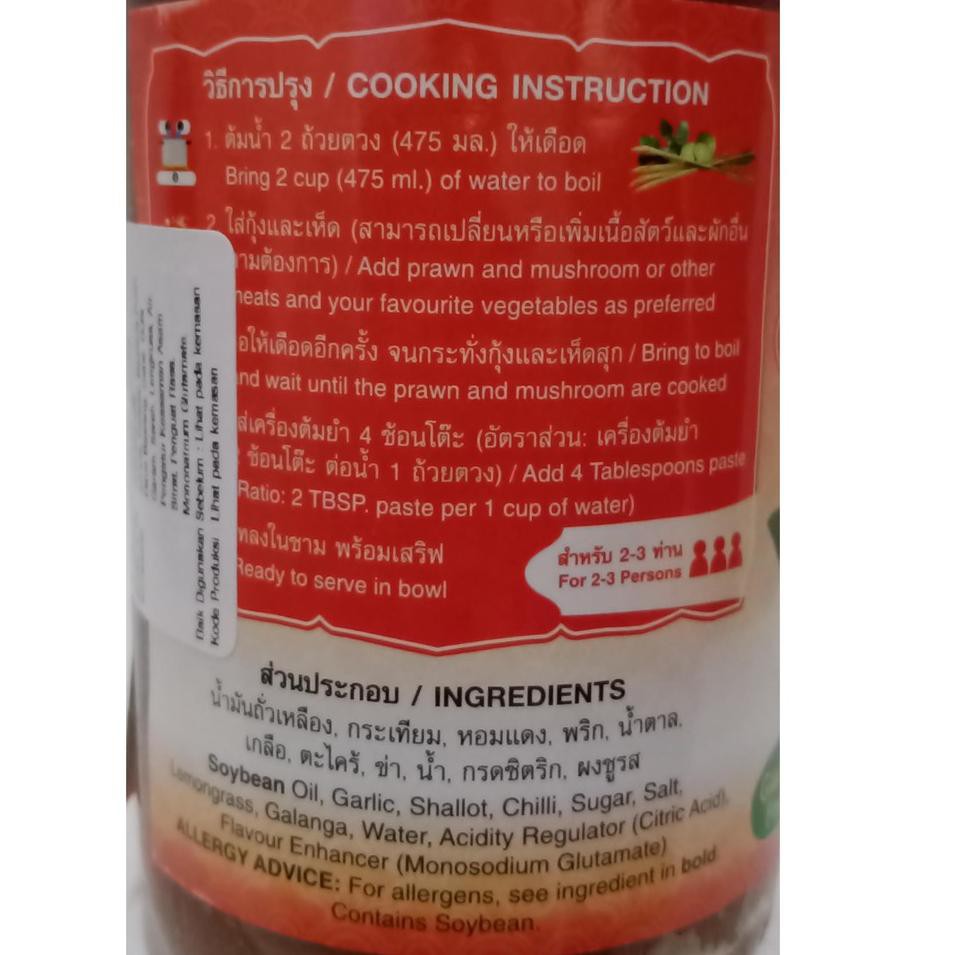 

Lag! Prhomo.Khak BUMBU TOMYAM - TOMYUM PASTE THAI BOY 500 GR HALAL SAUS THAILAND ENAK.I mur4hH