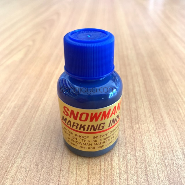 

Permanent Marker Ink Snowman Blue