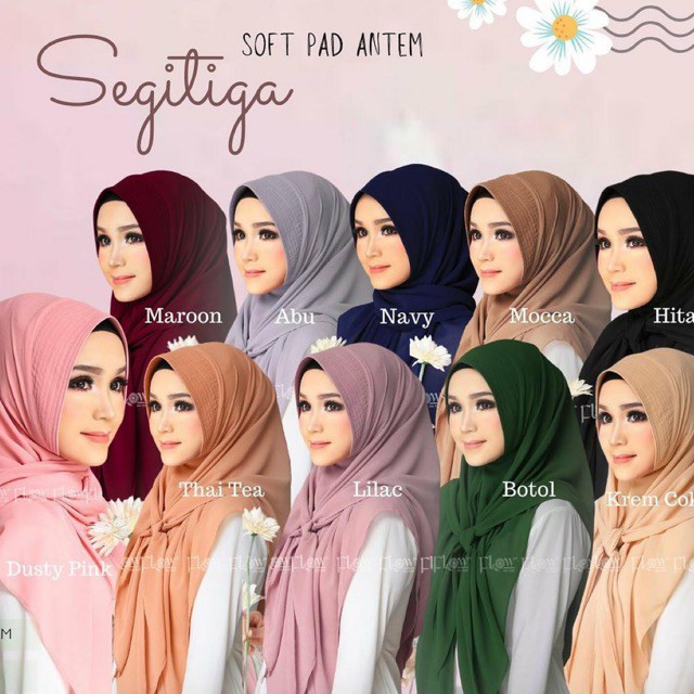 Hijab - Jilbab Segitiga Instant Soft Pad Antem By Flow
