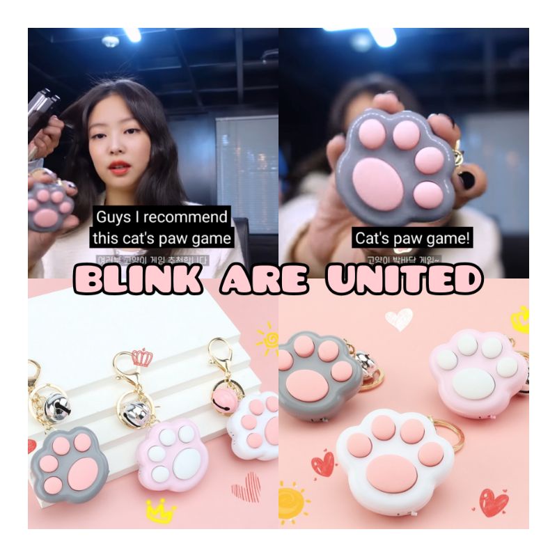 Cat Paw Game Keyring - Jennie Blackpink Rekomen