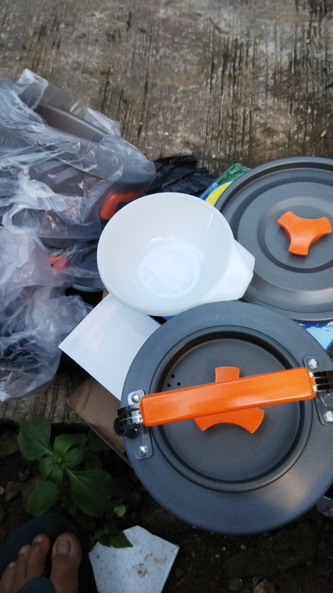 [bisa Cod] Alat Masak Camping Full Set - Cooking Set Ds 308 Sudah Ada Teko Air - Nesting Traveling