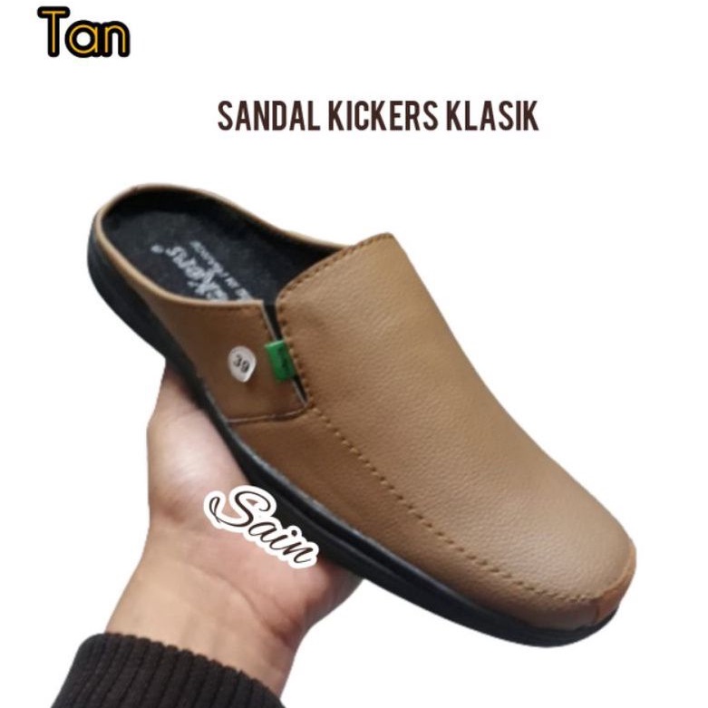 (KULIT)Sepatu Sandal Pria Sepatu Sandal Pria Casual Sepatu Selop Pria Sandal Pria Bustong