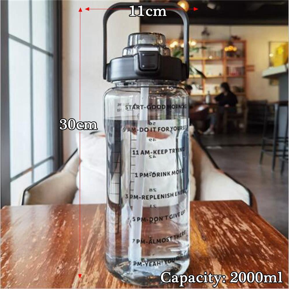 TOP Ketel Botol Air Dengan Skala Ketel Travel Outdoor 2000ML