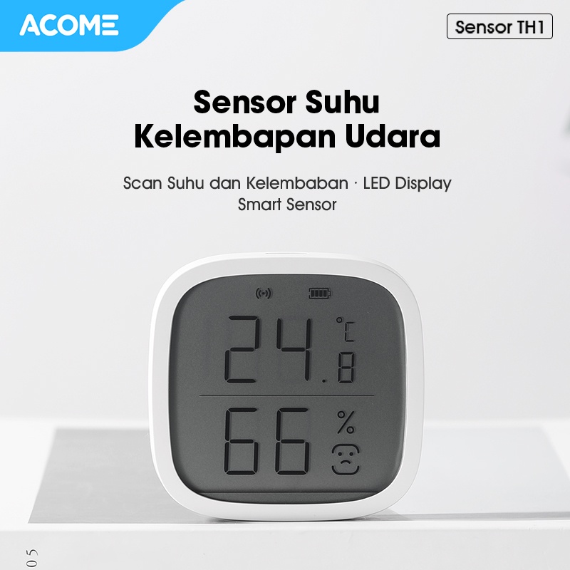 ACOME Smart Control Sensor Sensor Suhu Kelembapan Udara TH1