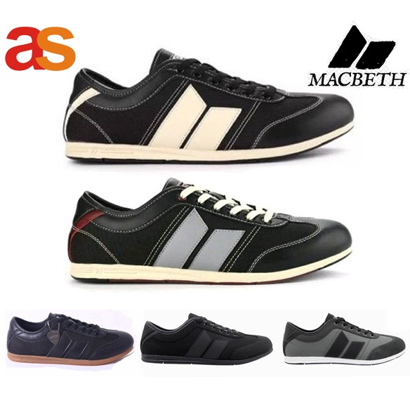 Sepatu Sneakers Macbeth Brighton Original Black Grey