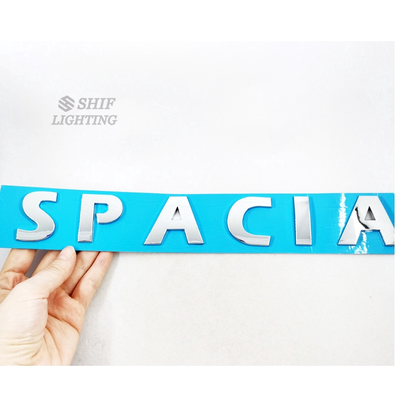 1pc Stiker Emblem Tulisan SPACIA Krom Untuk Bagasi Mobil SUZUKI
